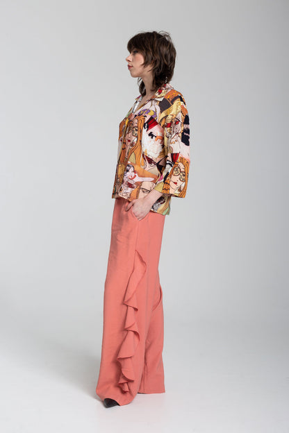 printed shirt with soft collar artista budapest