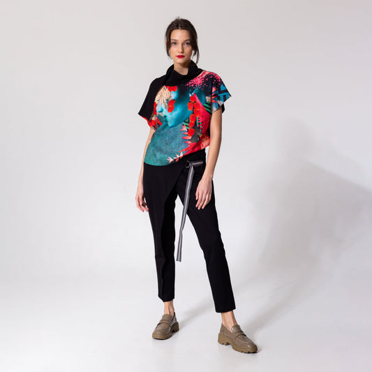 unique printed top