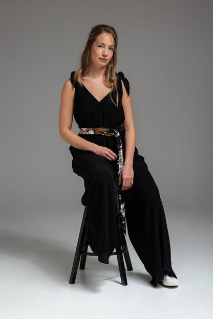 feminine wide leg cut jumpsuit artista budapest