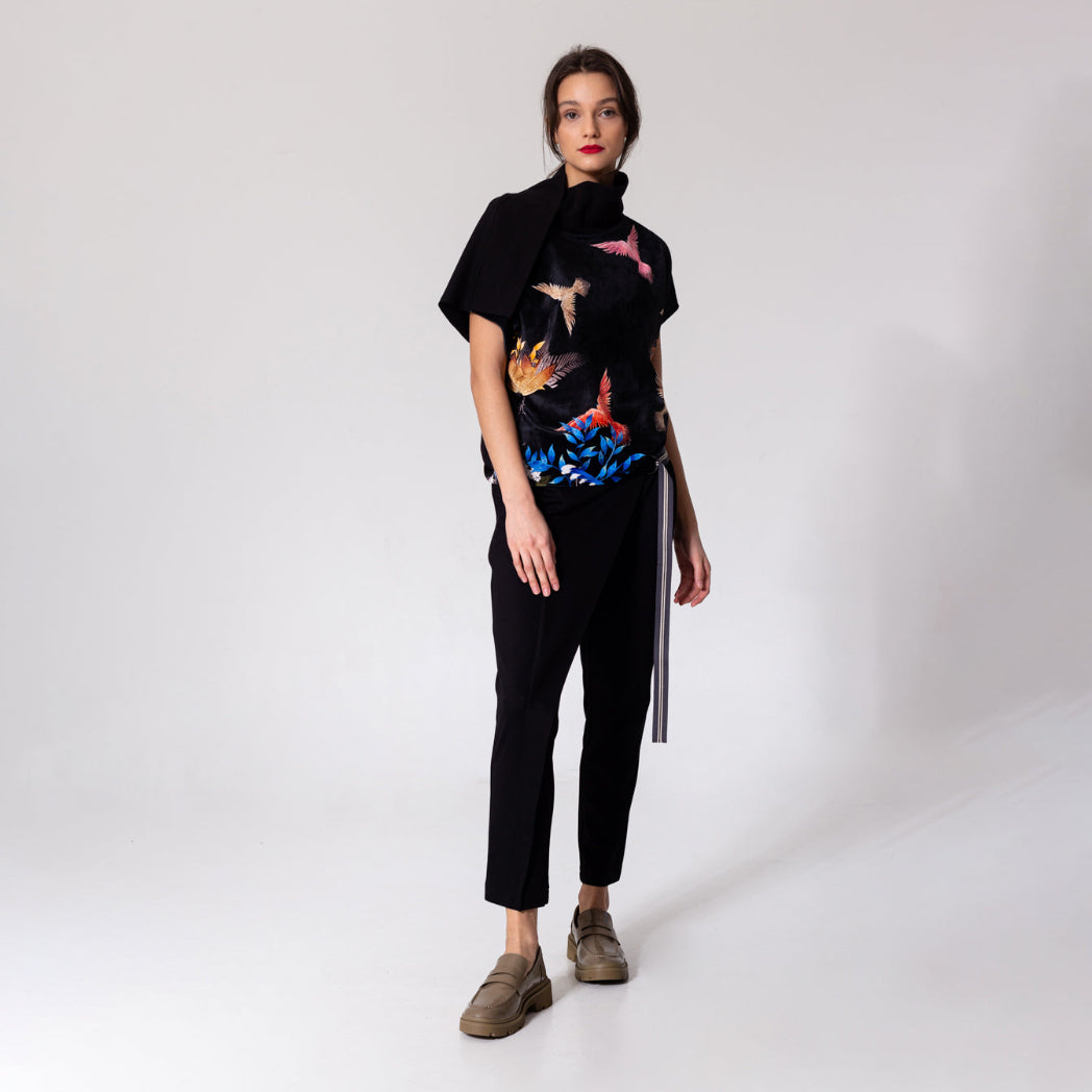 Unique Printed top with short sleeves
