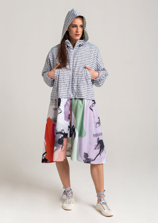 hooded jacket with front pockets artista budapest