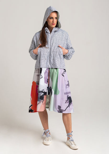 hooded jacket with front pockets artista budapest
