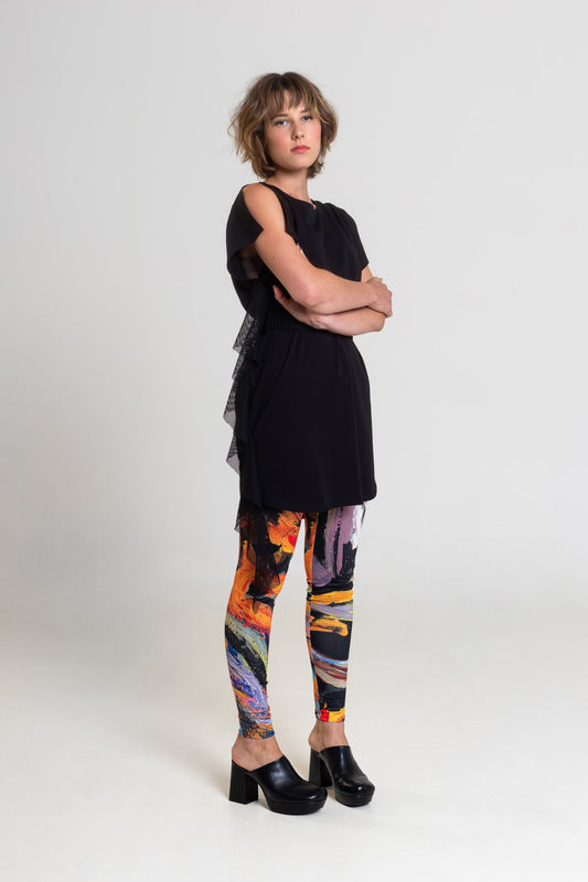 printed lycra leggings artista budapest