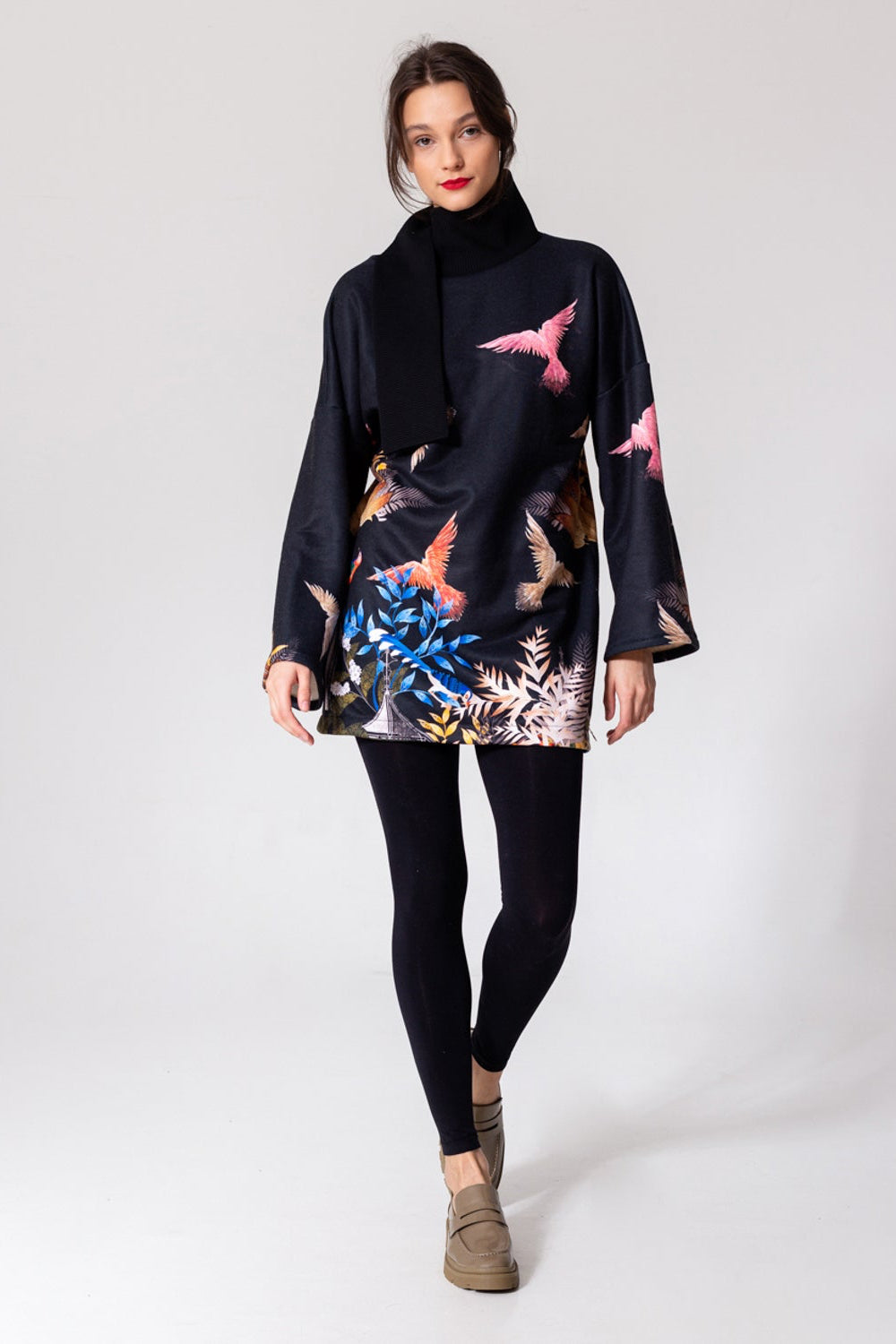 mini dress with unique print