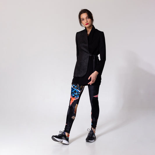unique printed soft velvet leggings