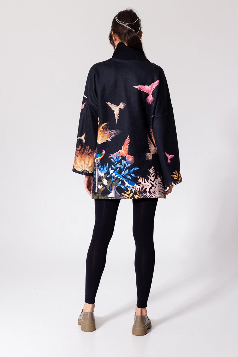 mini dress witth batwing sleeves